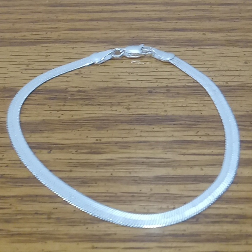 Sterling silver Herringbone bracelet